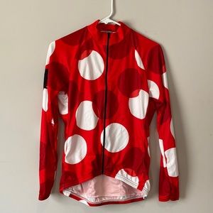 Red Twin Six Long Sleeve Cycling Jersey